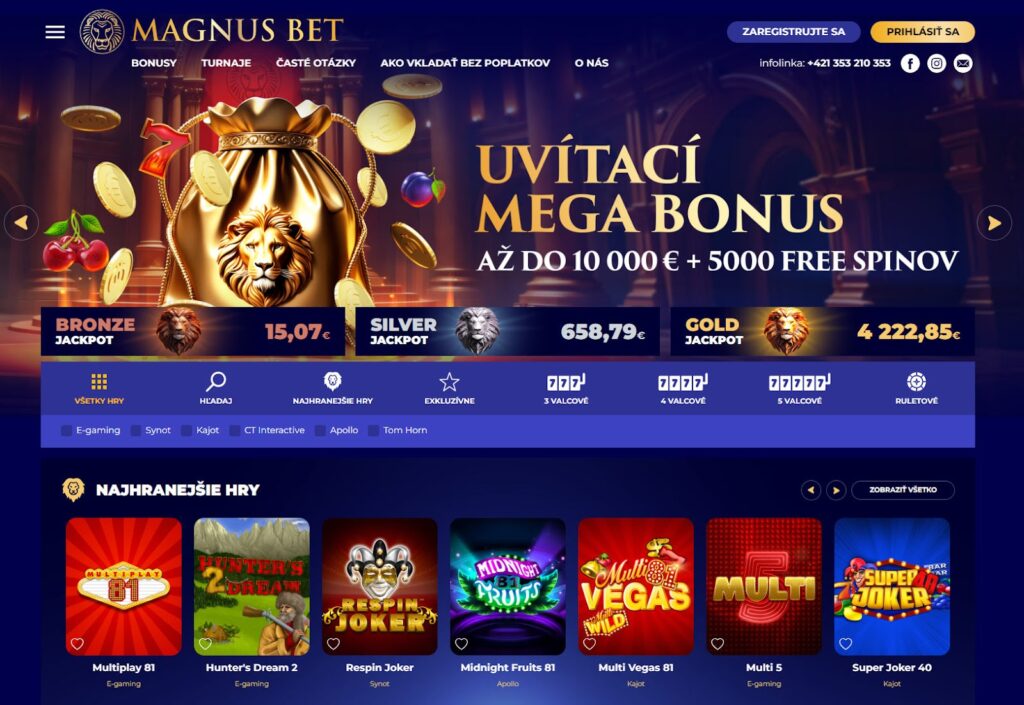 Magnusbet online kasíno